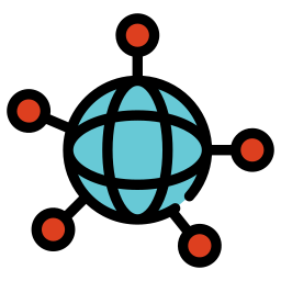Globe network icon