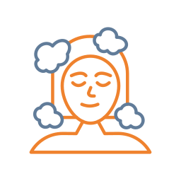 lavado de cabello icono