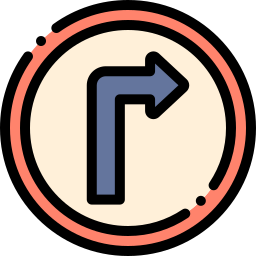 Turn right icon