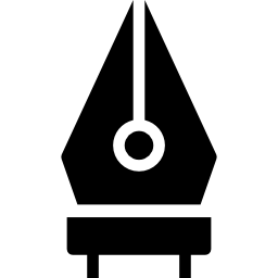 pluma fuente icono