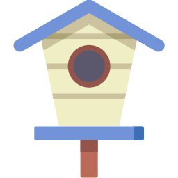 Bird house icon