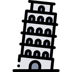 Leaning tower of pisa icon