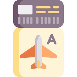 Plane ticket icon