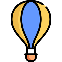 Hot air balloon icon