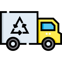 Recycling truck icon