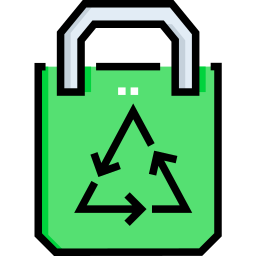 Recycled bag icon