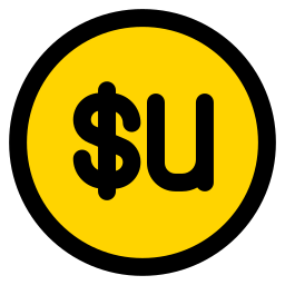 peso uruguayo icono