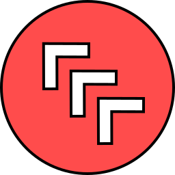 lewy górny szewron ikona