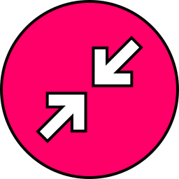 minimizar flecha icono