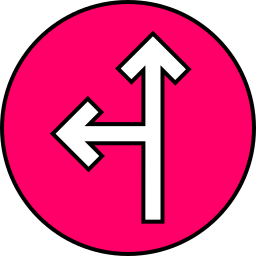 linker weg icon