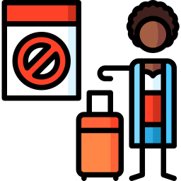 Warning sign icon