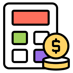 Financial calculator icon