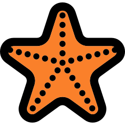 estrella de mar icono