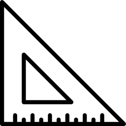 vierkant instellen icoon