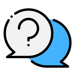 Question chat bubble icon