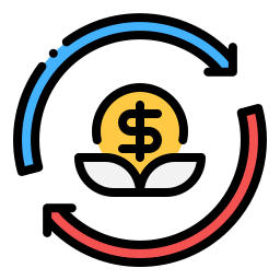 Money investment icon