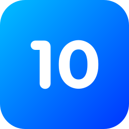 Number 10 icon