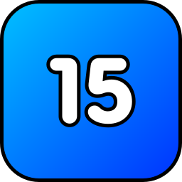 Number 15 icon