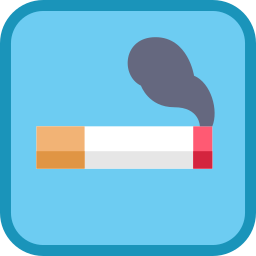 Espacio de fumadores icono