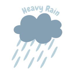 lluvia pesada icono