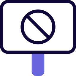 zakazana tablica ikona