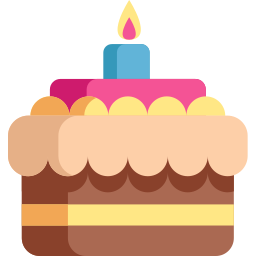 Torta de cumpleaños icono