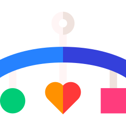 giocattolo per culla icona