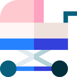 Baby stroller icon