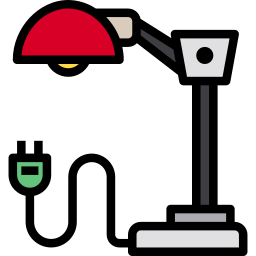Lámpara de escritorio icono