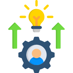 verbetering van vaardigheden icoon