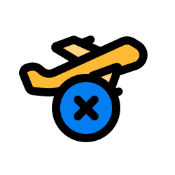 vuelo cancelado icono