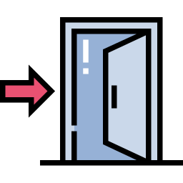 Exit door icon