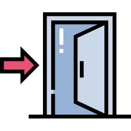 Puerta de salida icono
