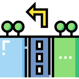 Turn left icon