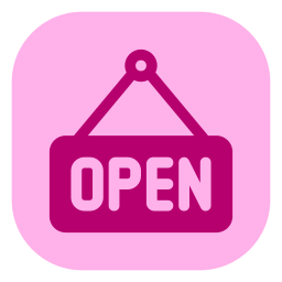schild „geöffnet“ icon