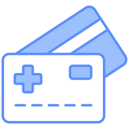 tarjeta de seguro de salud icono