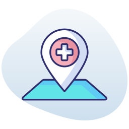 signo de hospital icono