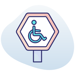 señal de estacionamiento para discapacitados icono