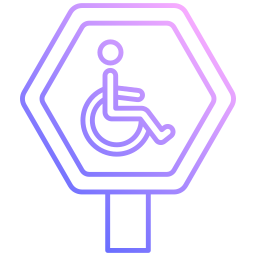 señal de estacionamiento para discapacitados icono