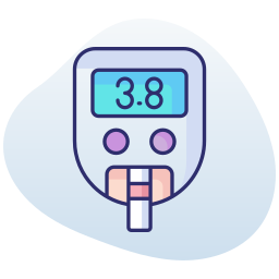 Blood sugar monitor icon