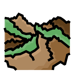 colinas Ícone