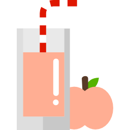 Peach juice icon