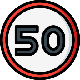 Speed limit icon