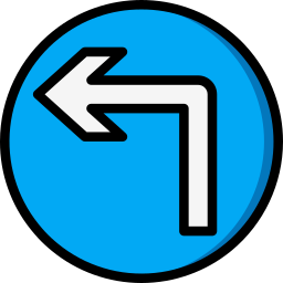 Turn left icon