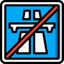 End motorway icon