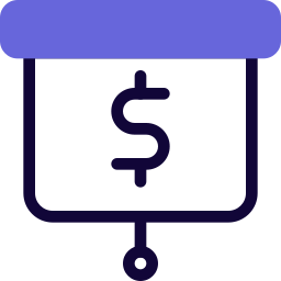 dólar icono