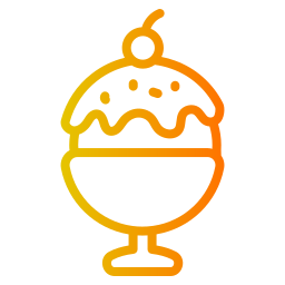 cobertura de helado icono