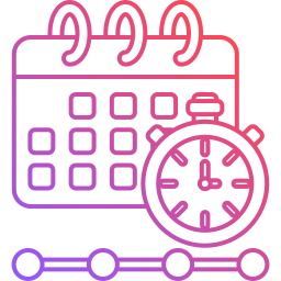 línea de tiempo icono