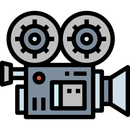 Cámara de video icono