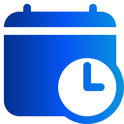 hora y fecha icono